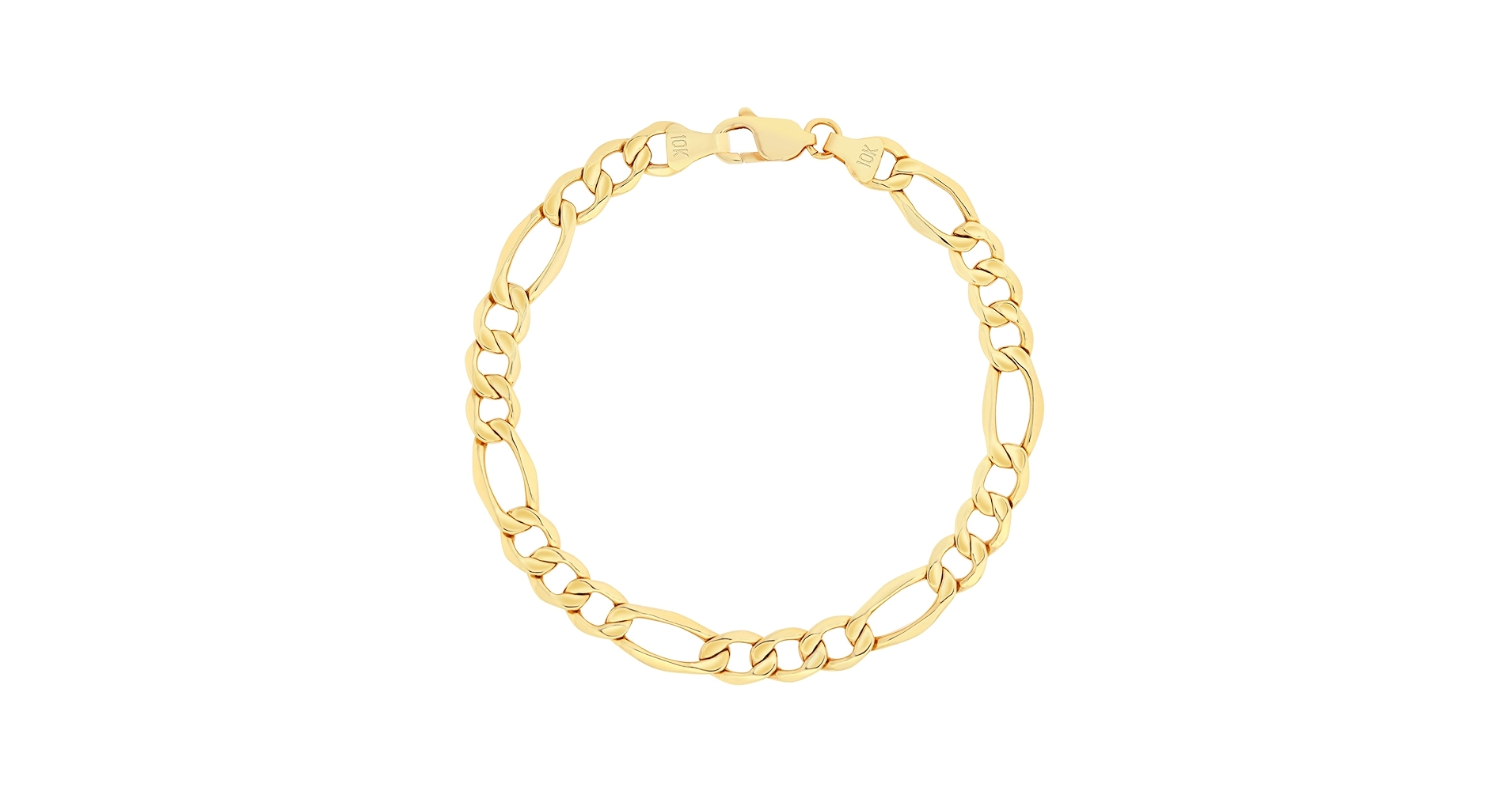 Amazon | Nuragold 10K リアルイエローゴールド フィガロリンク