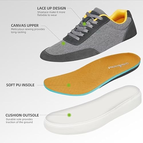 Miniatura 5 de OrthoComfoot Zapatillas ortopédicas de moda para hombre para fascitis plantar cómodos zapatos ortopédicos para caminar con soporte para el arco,