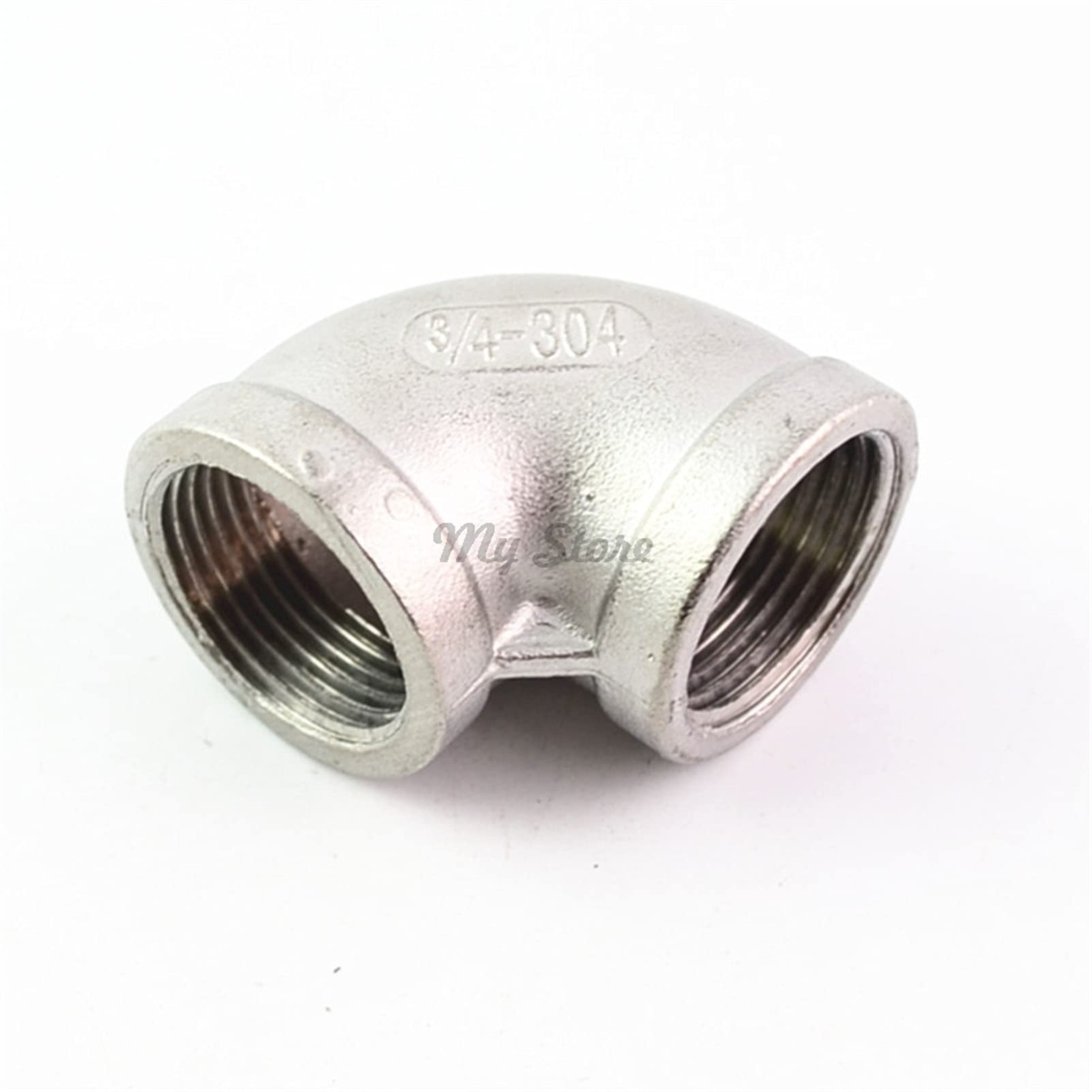 Raccordo Adattatore per connettori, Raccordo a Gomito filettato a 90 Gradi in Acciaio Inossidabile 304 DN6 DN8 DN15 1/4'' 1/2''(1 1/2")