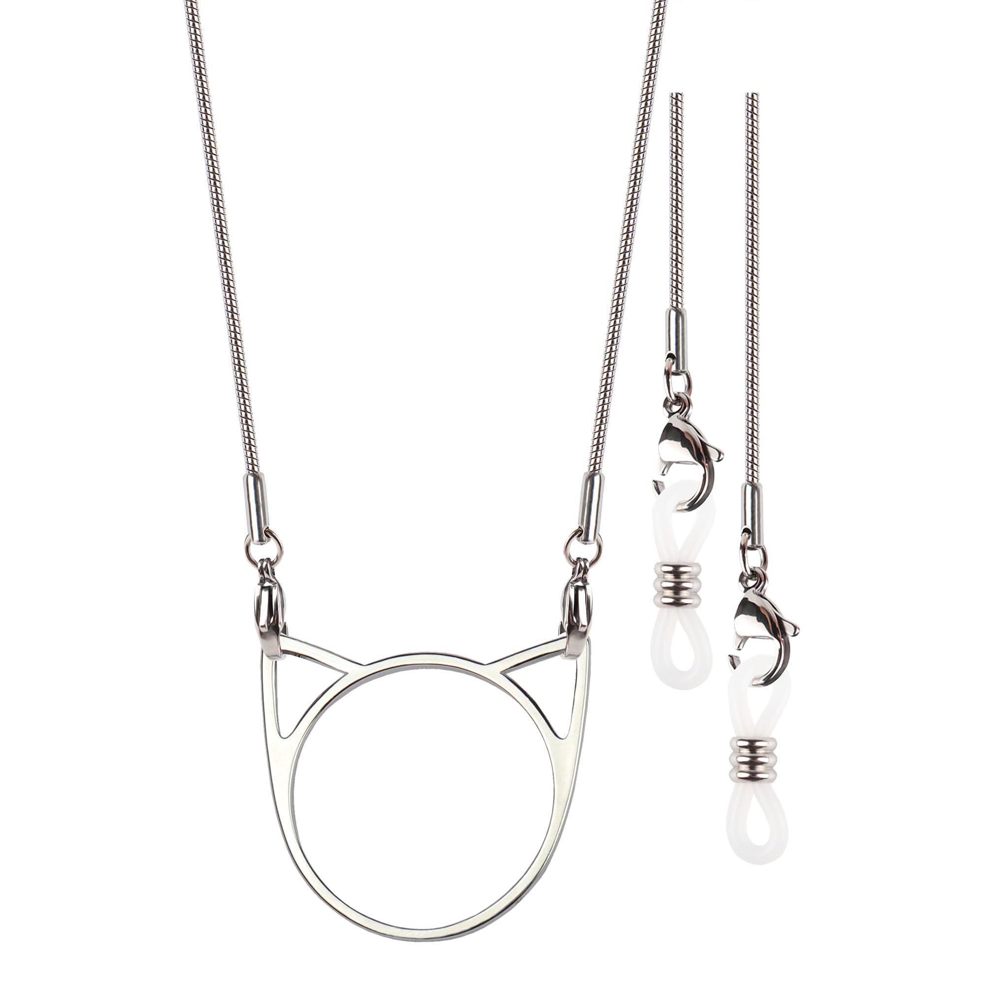 AomufidCat Loop Glasses Necklace Chain Eyeglass Holder Ring Cord Anti-Lost Sunglasses Strap
