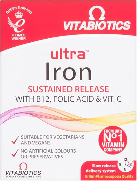 Vitabiotics Ultra Iron Tablets 30 Count