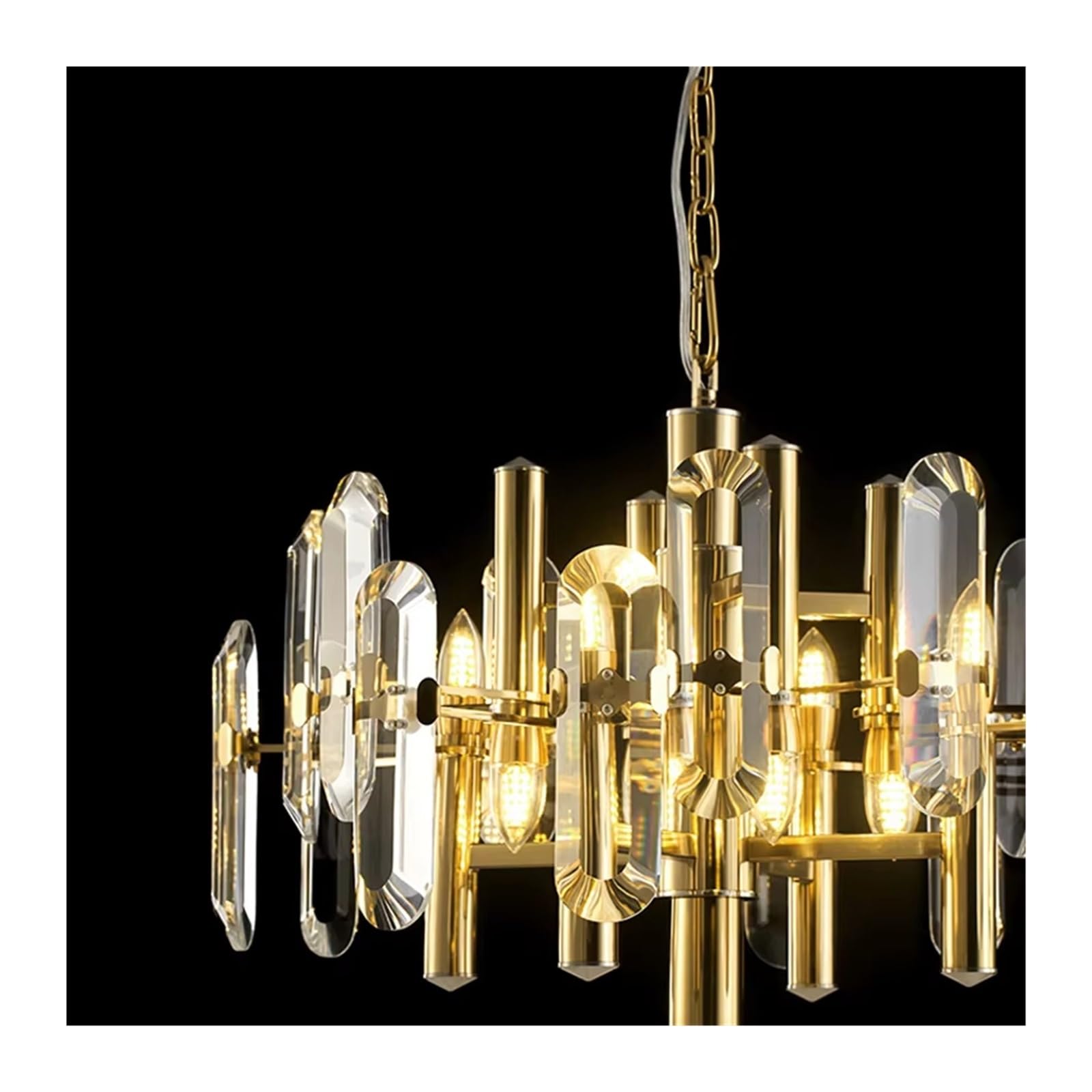 Gold Crystal Designer LED Hanging Lamps Chandelier Lighting Lustre Suspension Luminaire Lampen