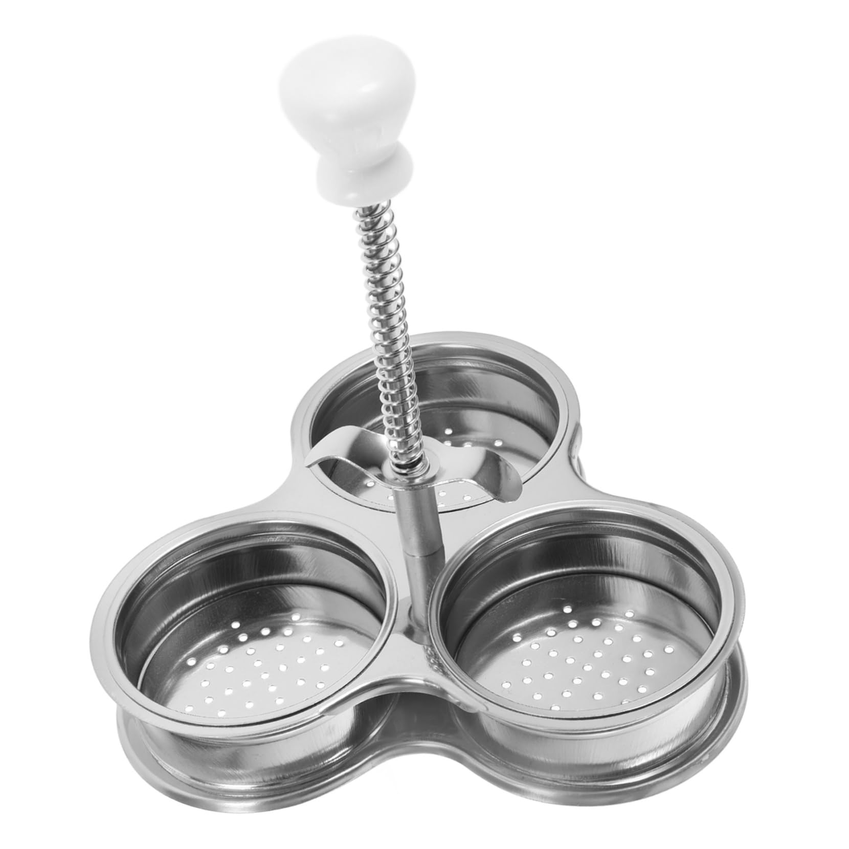 Homoyoyo Stainless Steel Egg Cooker with Poached Egg Cups Versatile Breakfast Tool for Boiling Steaming Eggs Efficient Cooking for Busy Lifestyles for Brunch Breakfast