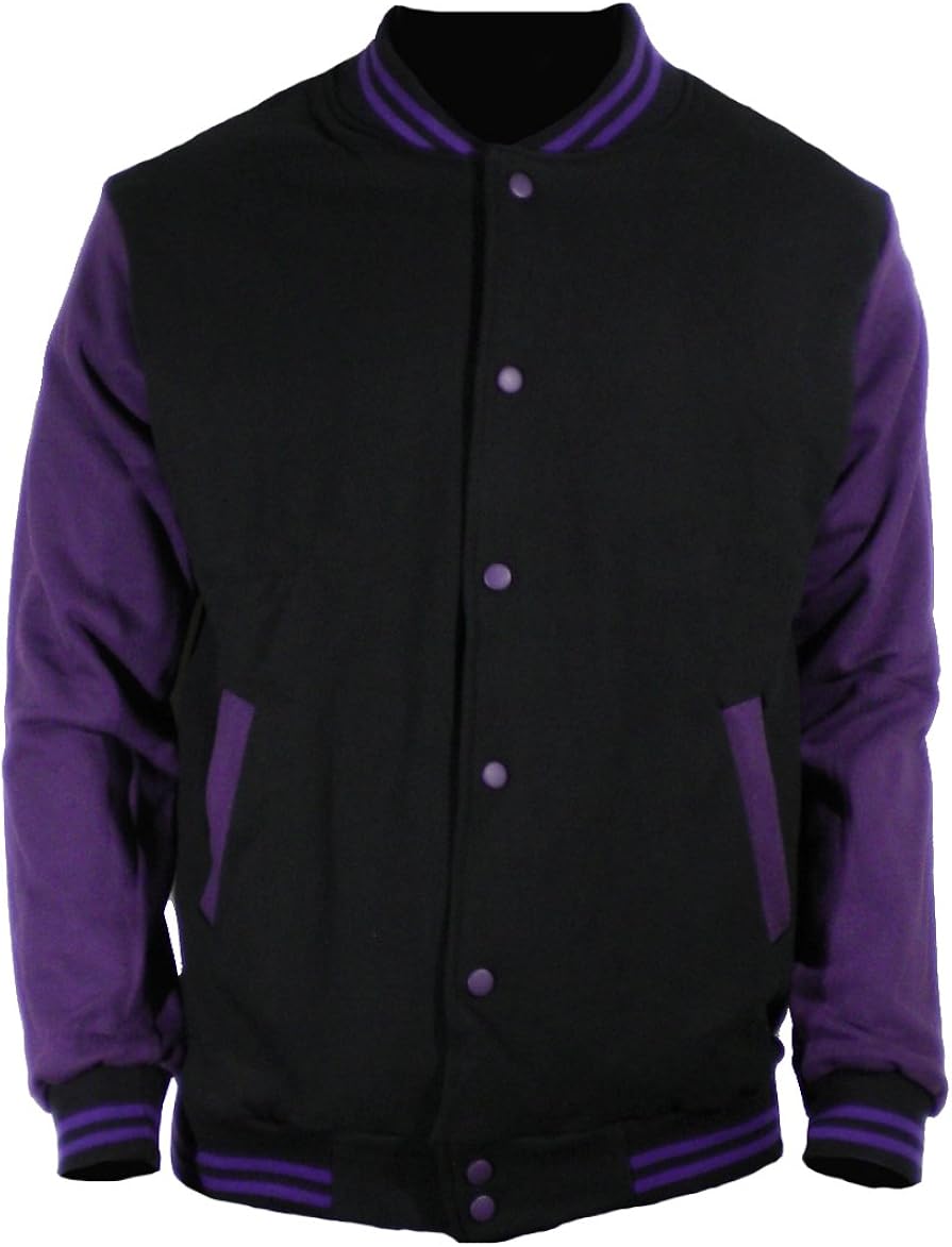 purple letterman jacket