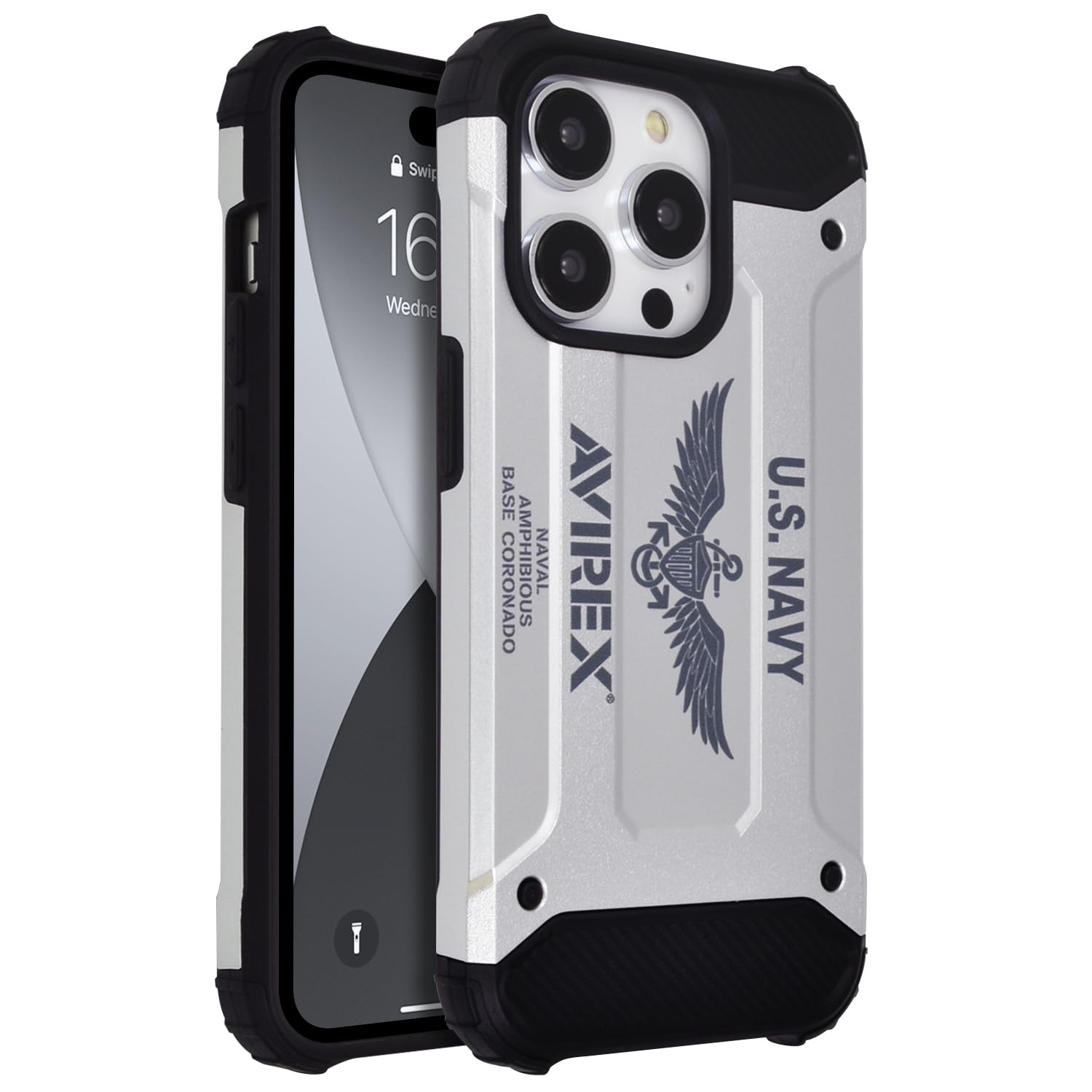 Amazon.co.jp: AVIREX 正規品 iPhone15 Pro 対応 ケース 耐衝撃