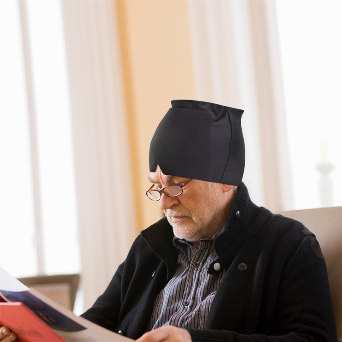 Maschera per l'Emicrania, Cappello Emicrania, Cappello Mal di Testa, Berretto per l'Emicrania Cuscinetto di Raffreddamento per Emicrania Cappello Mal di Testa Gel Ghiaccio