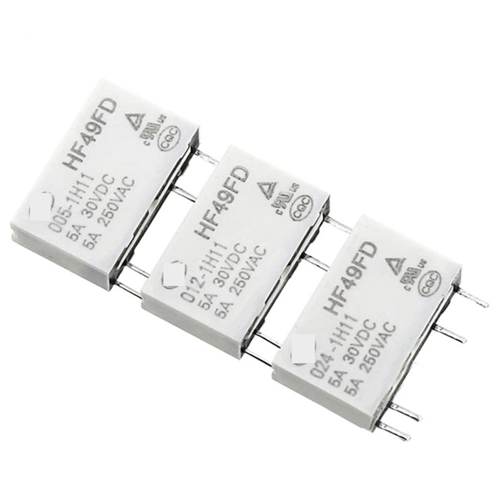Relais HF49FD-005-1H12 5V DC miniature 5A pour circuit imprimé