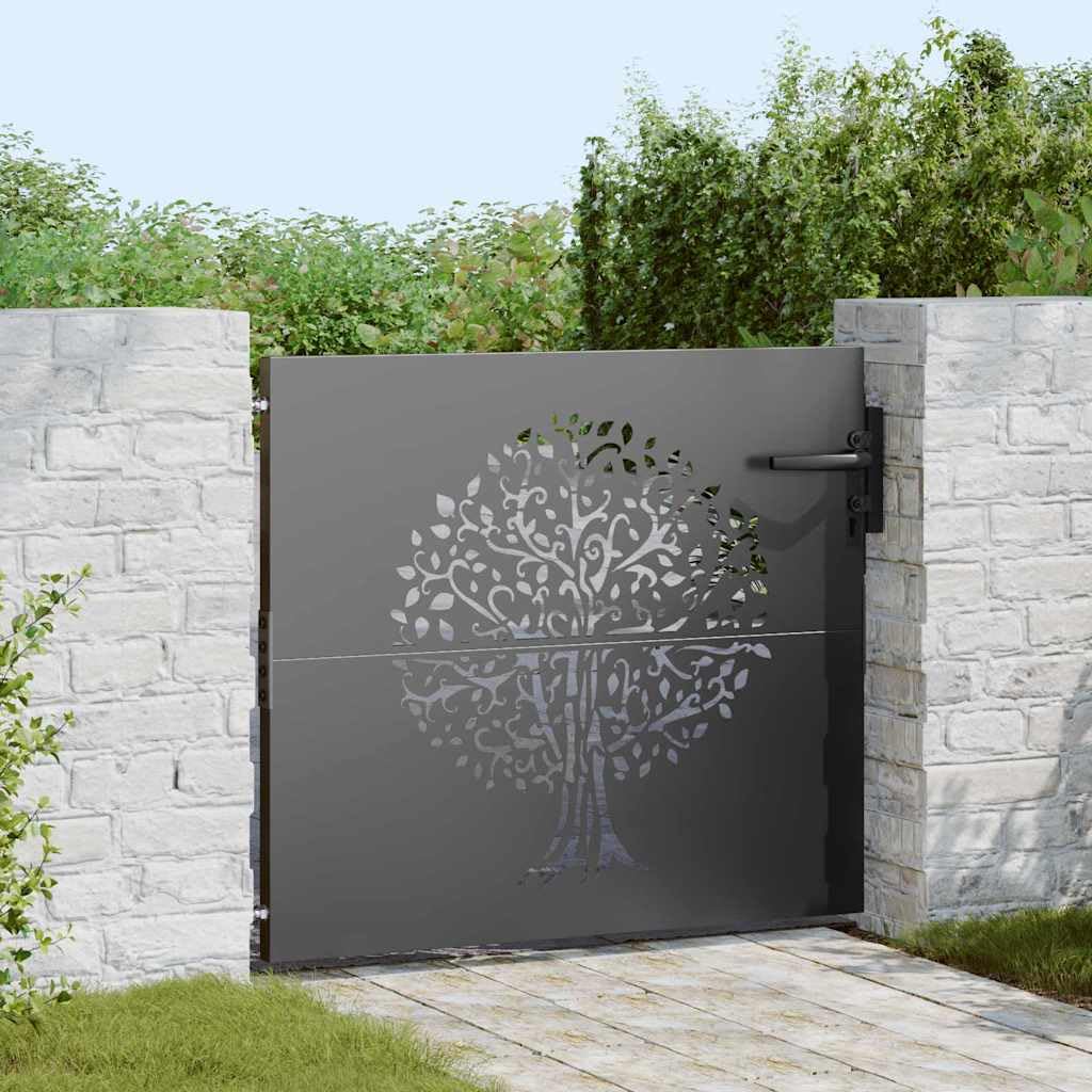 Portail de jardin noir pour sublimer votre entrée extérieure et sécuriser la maison