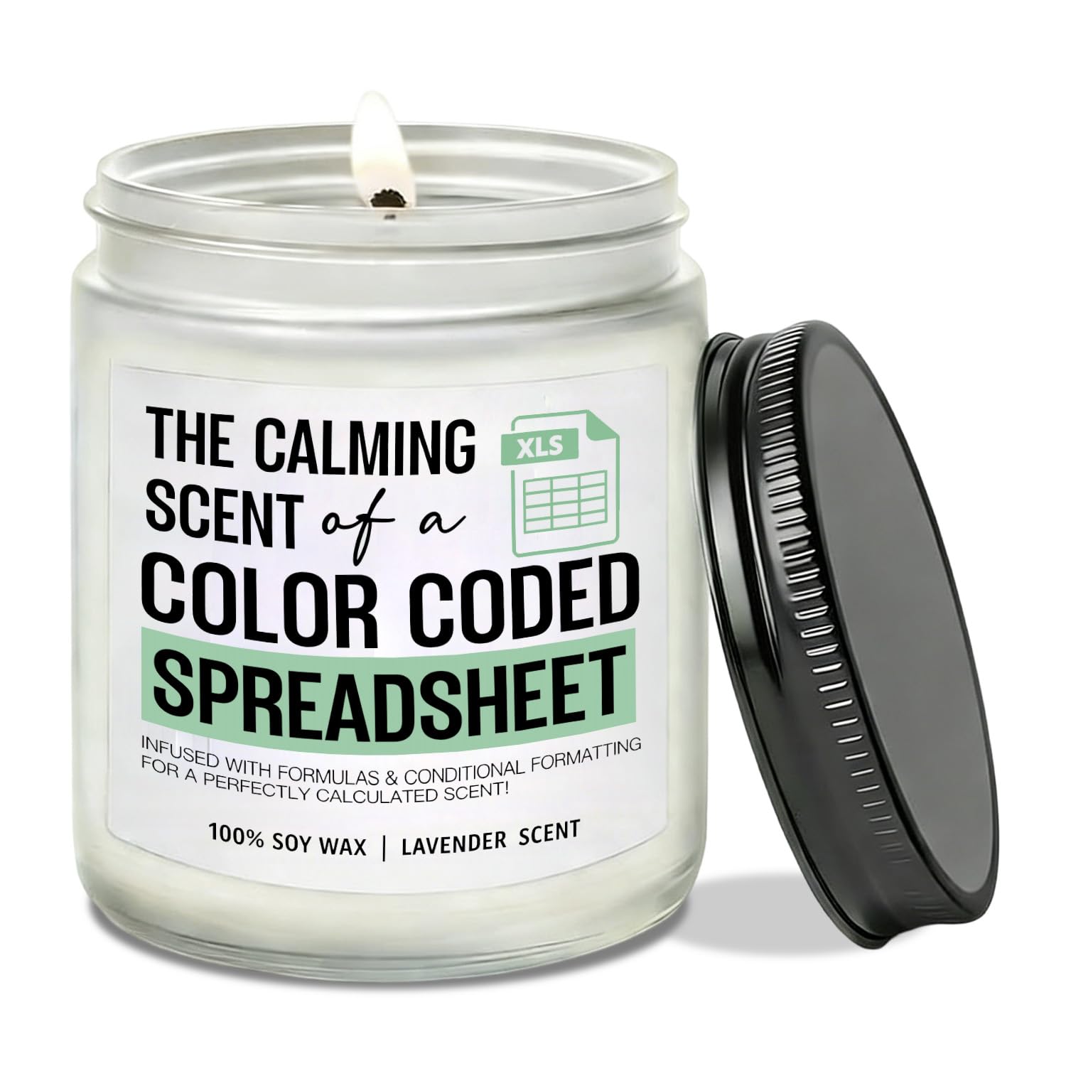 Funny Candles Gift for Coworker Accountant, Data Analyst, Marketing Specialist, Humor Coded Spreadsheet Candle Coworker & Friend Spreadsheet Gift for Colleague Goodbye Present for Boss Friend
