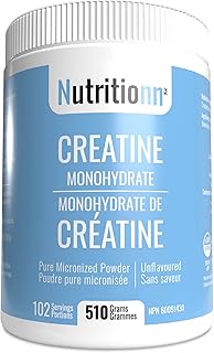 Creatine Monohydrate by Nutritionn - 510 Grams, 102 Servings of Pure Unflavoured Micronized Powder - Increases Lean Muscle Mass - Premium Sports Supplement
