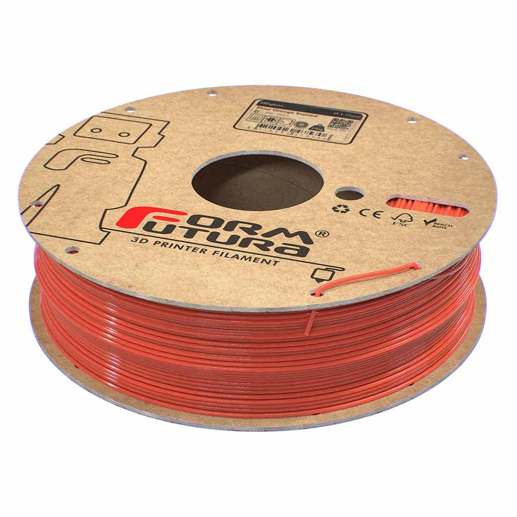 Formfutura 1.75mm HDglass - Fluor Orange Stained - 3D Printer Filament
