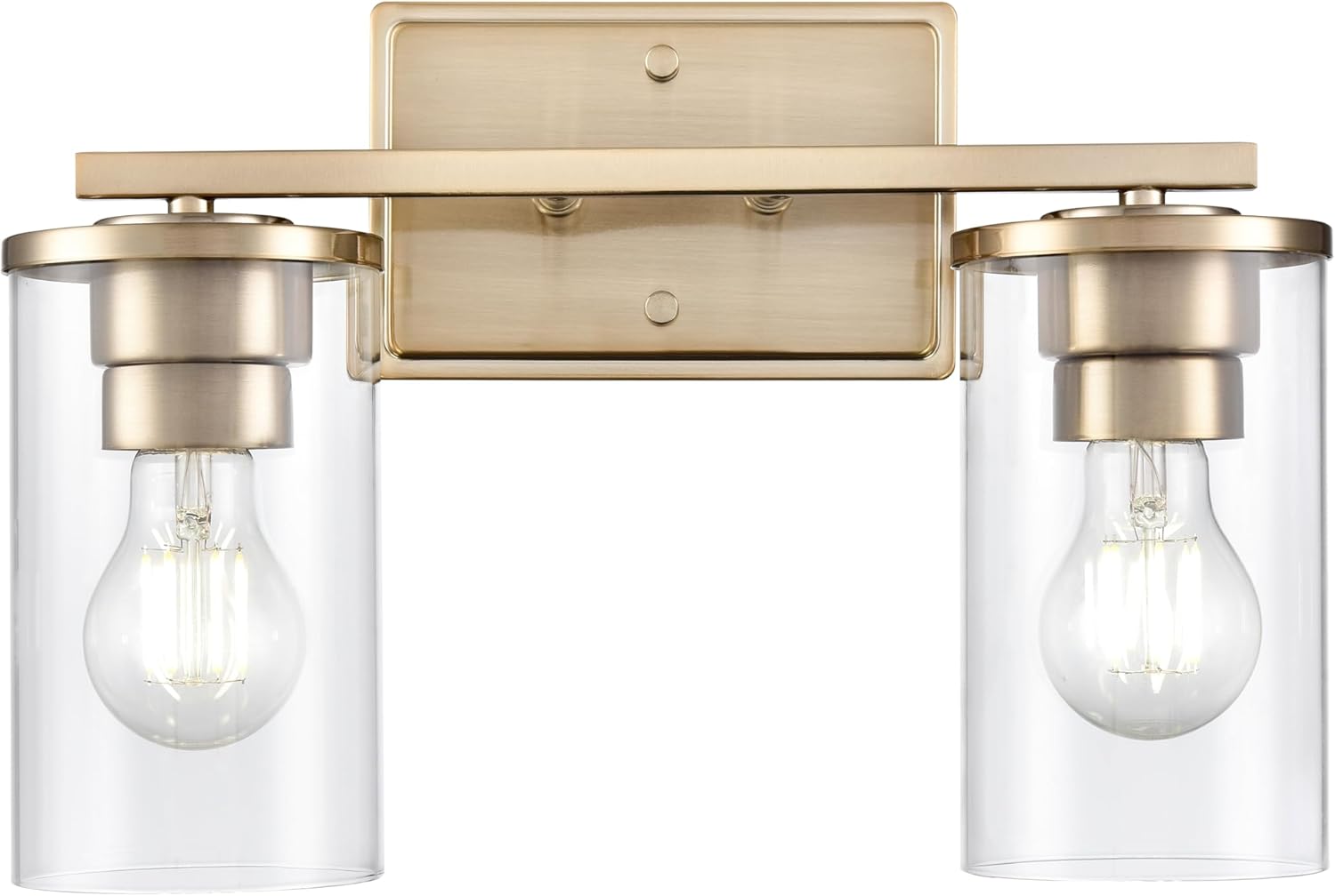 ML Lighting 2702-MG Verlana 14" Wide 2-Light Vanity - Modern Gold