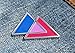 Applicable Pun Bisexual Triangles Biangles Pink Lavender Blue Enamel Pin