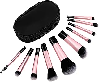 10 Pcs Mini Makeup Brush Travel Friendly Port...