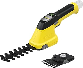 Battery grass and boxwood shears GSH 4-4 Plus, grass shears: 8 cm, shrub shears: 11 cm, approx. 450-600 m per battery charge, use with Kärcher Battery Power 4/25, battery not included