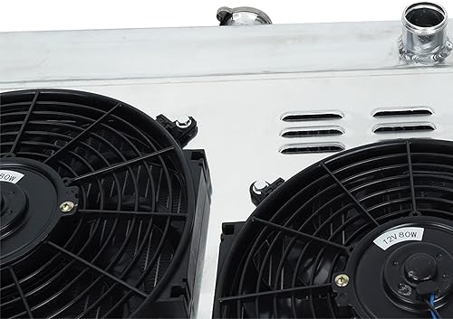 Miniatura 202 de Radiador de aluminio AA5052 de 3 filas compatible con Dodge Ram 2009-2021 1500 2500 3500 4000 V6 V8 Pickup AT/MT 3 filas,1 fila,Ventilador