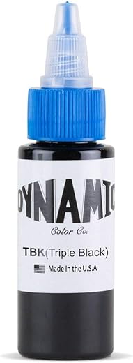 Dynamic Triple Black Tattoo Ink Bottle 1oz