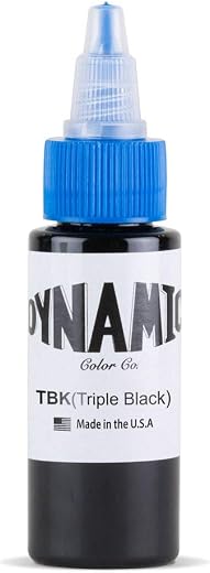Dynamic Triple Black Tattoo Ink Bottle 1oz