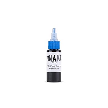 Dynamic Triple Black Tattoo Ink Bottle 1oz