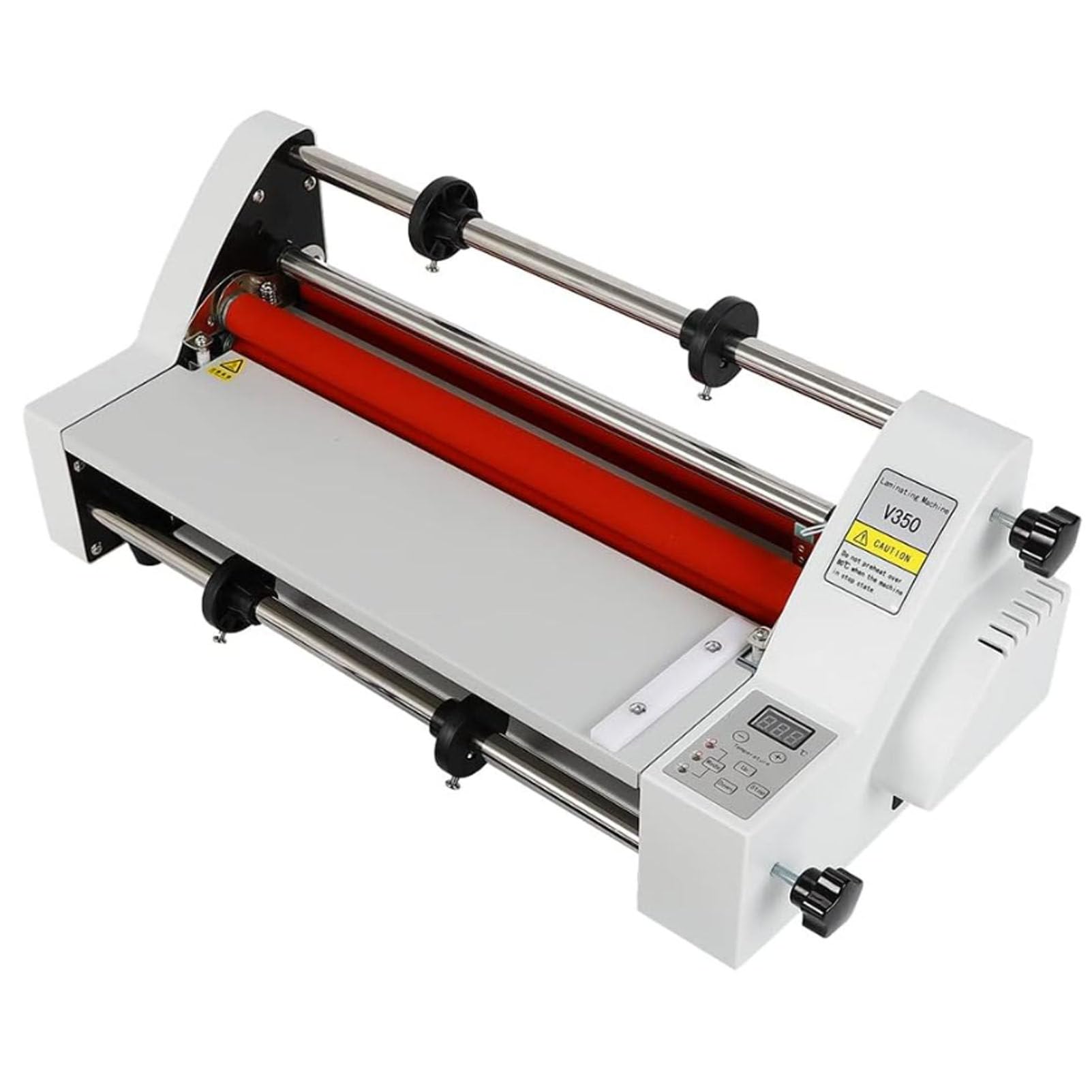 SENJINGHUA Hot Cold Roll Laminator with Digital Display and Temperature Control, Single & Dual Sided Laminating Machine with 4 Rollers for Office School Home Commercial 335mm