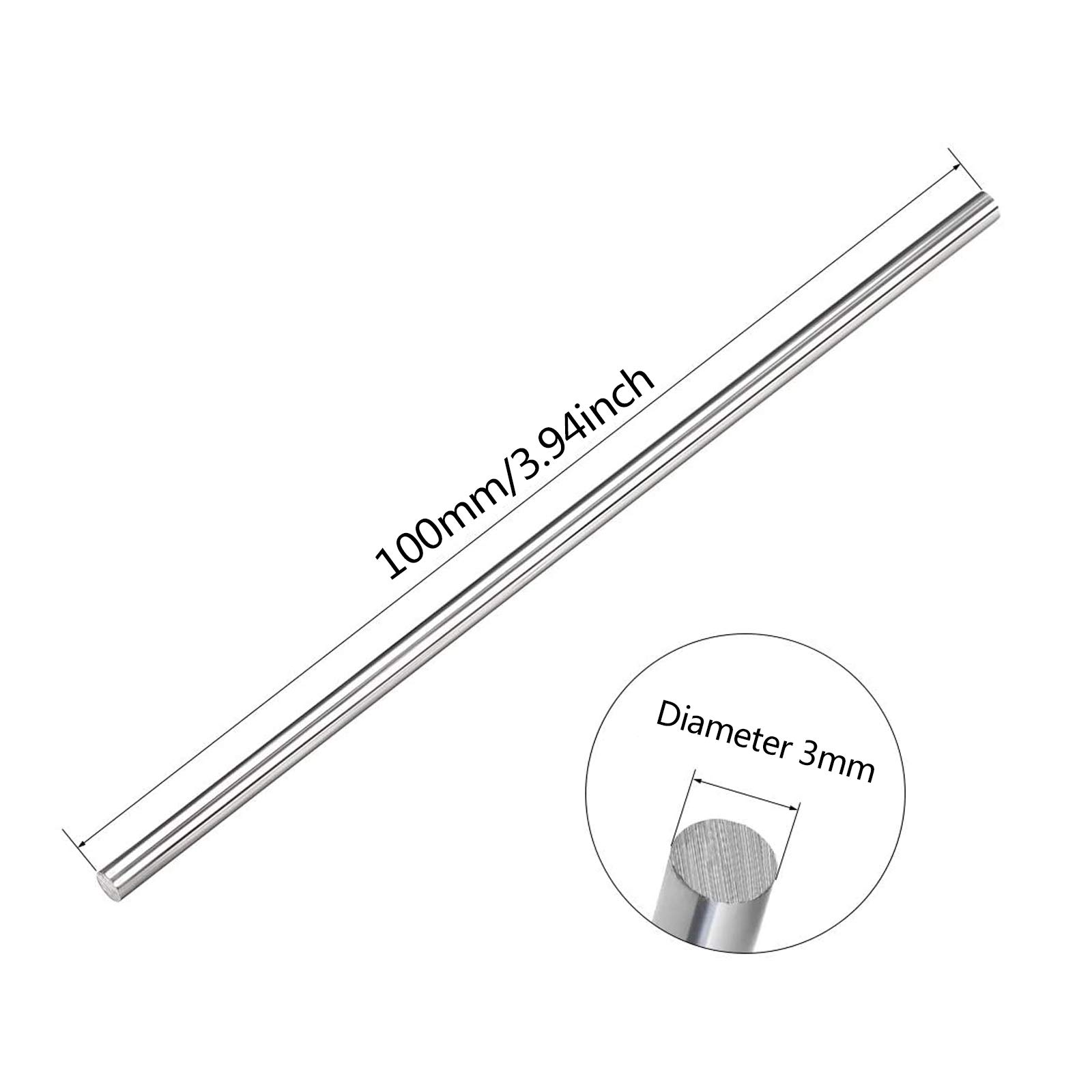CABINE Wolfram-Stangen-Wolfram-Legierungsstangenlänge 100 Mm, Durchmesser 3Mm-15 Mm Hochtemperaturwiderstand/Diameter 3Mm