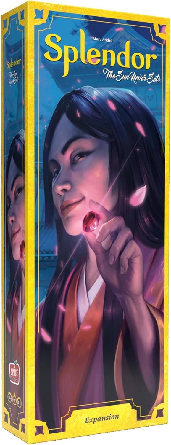 Asmodee - Splendor - Extension : Le Soleil ne se Couche jamais - Jeu de Société dès 10 Ans - Jeu de Réflexion & Stratégie en Famille - Adultes et Enfants à partir de 10 Ans, Version Française