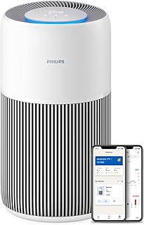 Philips Air Purifier 2200 Series, HEPA NanoProtect + Active Carbon Filter, CADR 400m³/h for 104m², Allergy sufferers, Ultr...