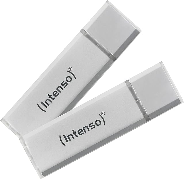 Intenso Ultra Line, 2 x pamięć 32 GB, USB 3.2 Gen 1 x 1, srebrna