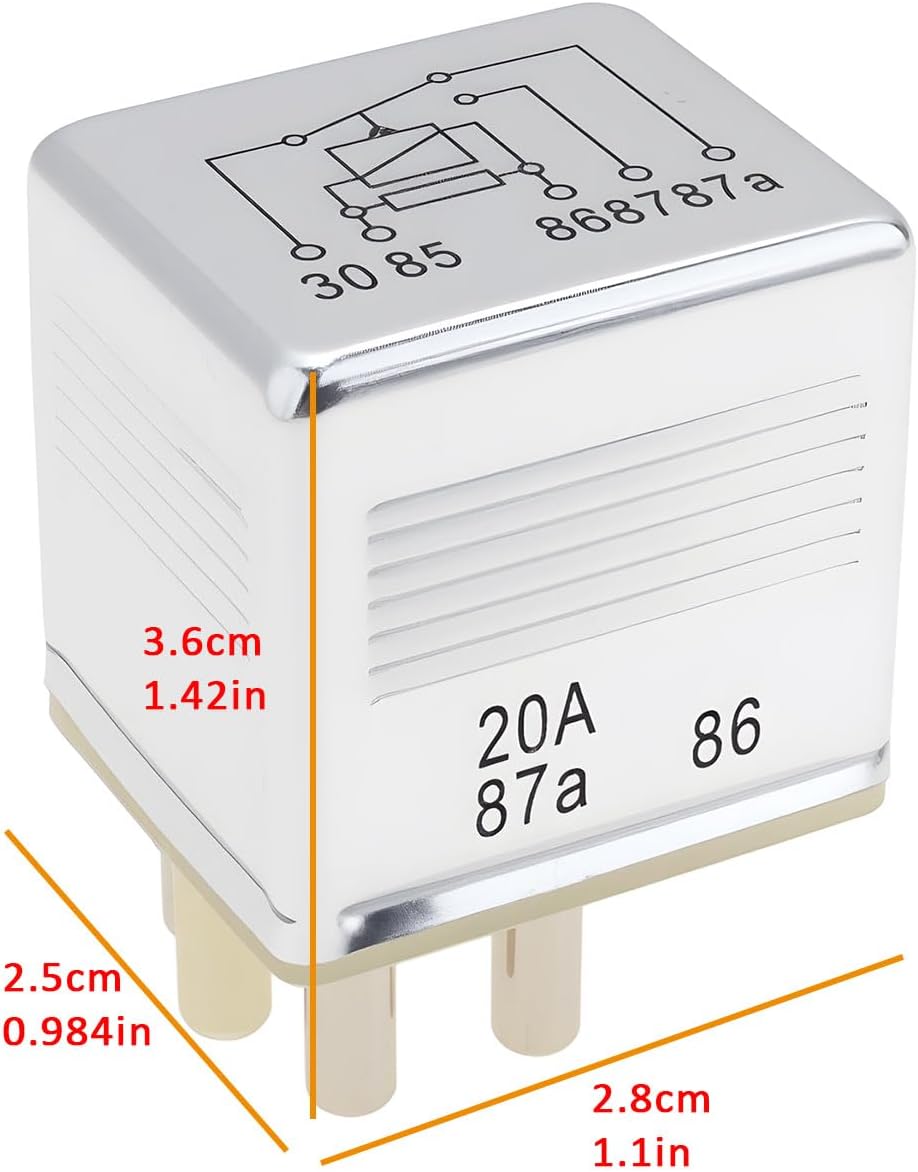 eMagTech 5-Pin Relay Main Current 0015420219 0015422219 Compatible with Mercedes R107 W123 W124 W116 W126 R129 W201