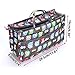 BTSKY Printing Handbag Organizers Inside Purse Insert - High Capacity 13 Pockets Bag Tote Organizer with Handle (Owl)