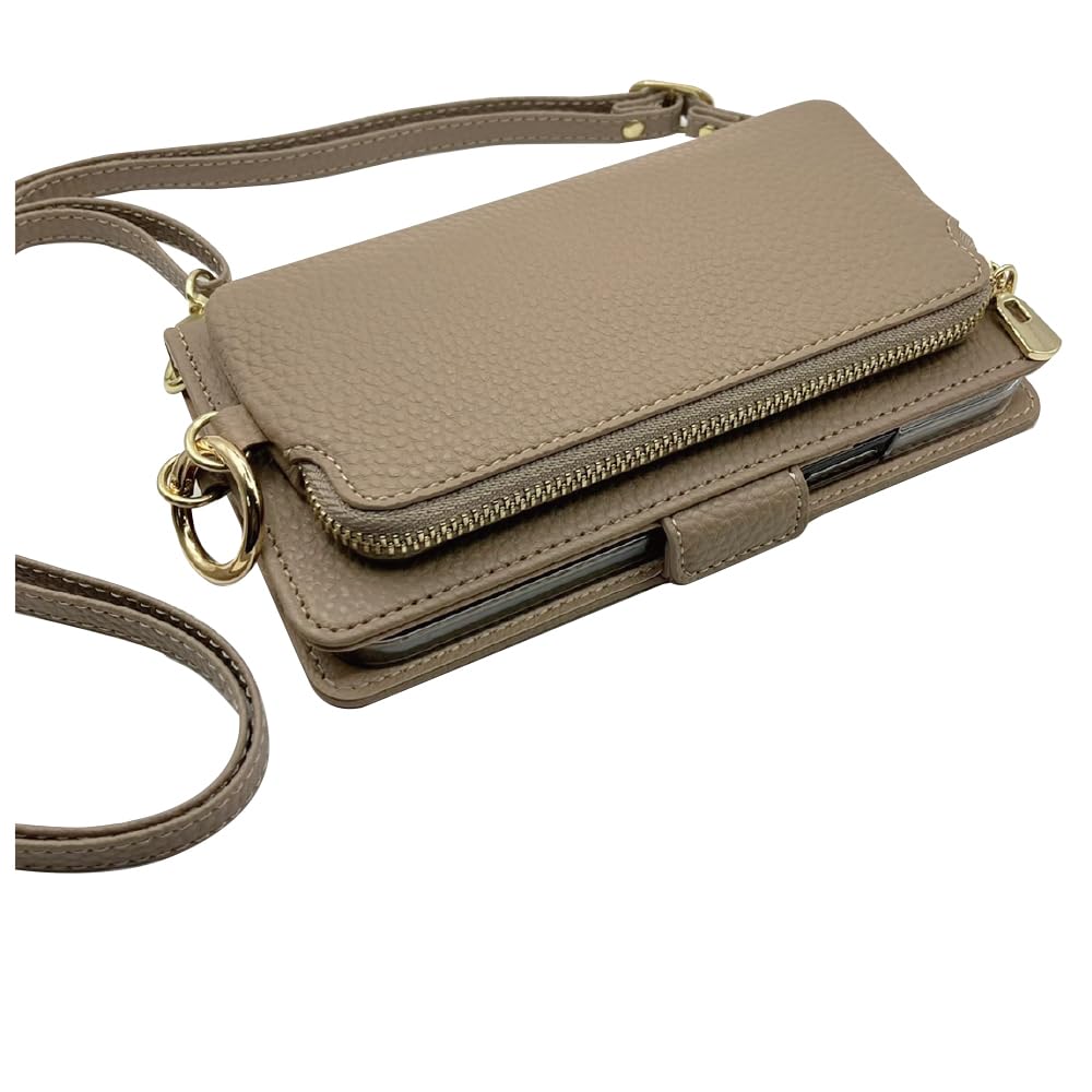 Amazon.co.jp: Android one S10用 ケース カバー 手帳型 ベルト付 小銭入れ ショルダー タイプ 首掛け コインケース  アクセ スマホケース くすみモカ : 家電＆カメラ