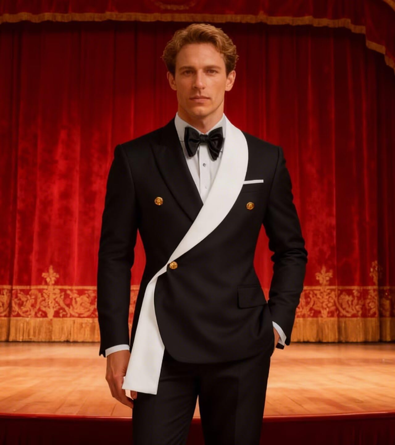 Suit for Men Double Breasted Tuxedo Men’s Tuxedo Blazer and Pants Wedding Prom