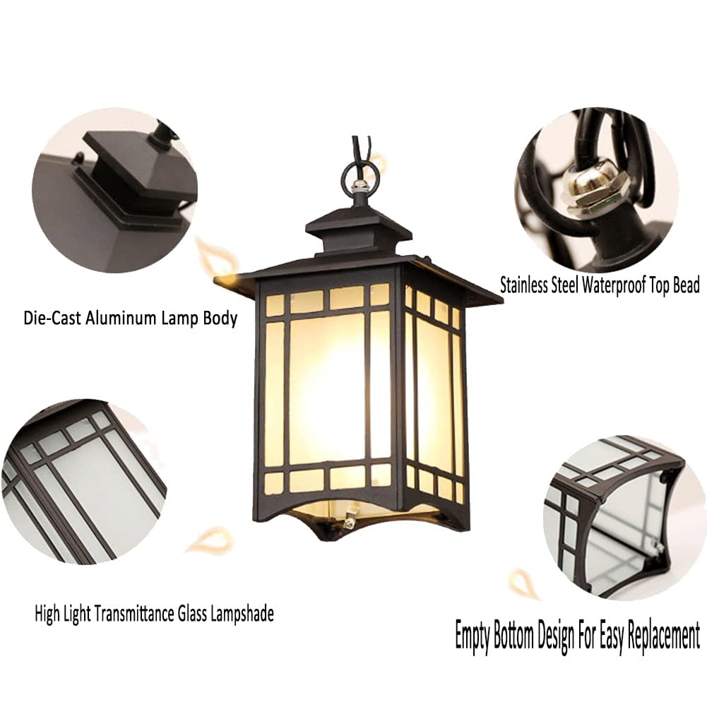 lampy wiszące, Oświetlenie sufitowe w stylu vintage, lampa wisząca, latarnia, ganek, kuchnia, patio, ogród, podwórko, wejście