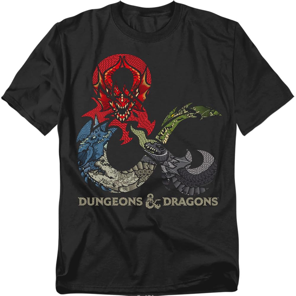 Dungeons & Dragons, Dragons Unisex Adult T-Shirt for Men and Women Collection