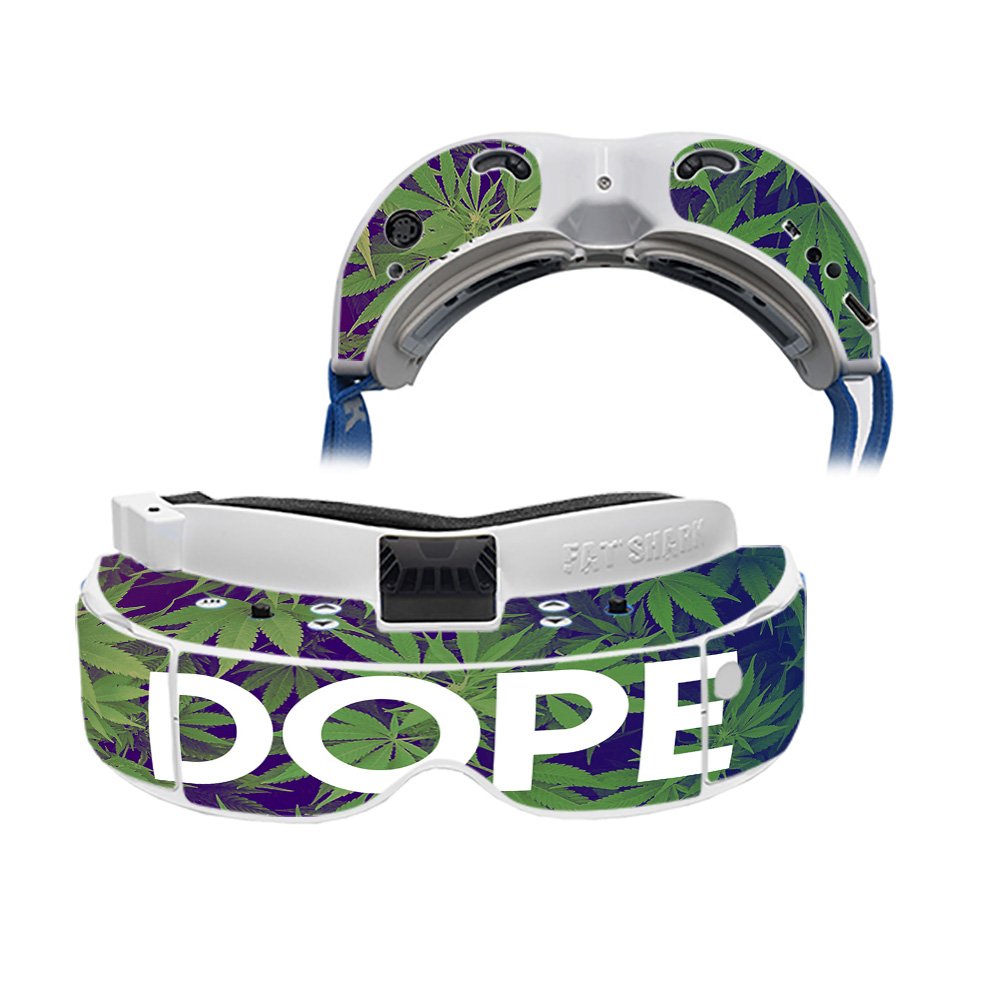 MightySkins Skin Compatible with Fat Shark Dominator V3 - Dope | Protective, Durable, and Unique Vinyl Decal wrap Cover | Easy to Apply, Remove, and Change Styles | Made in The USA