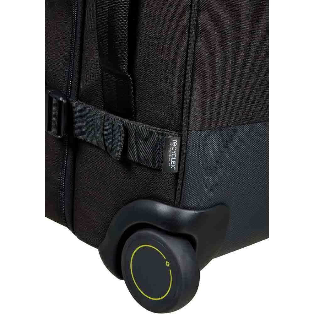 Samsonite Securipak - Bolsa de Viaje S con Ruedas, 55 cm, 39 L, Color Negro (Acero Negro)