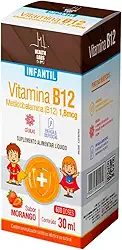 Vitamina B12 Infantil 30ml Morango - Health Labs