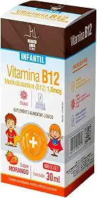 Vitamina B12 Infantil 30ml Morango - Health Labs
