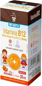 Vitamina B12 Infantil 30ml Morango - Health Labs