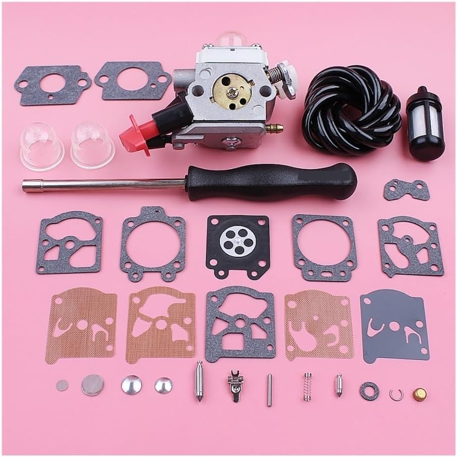 Carburetor Adjustable Tool Compatible with FS56 FS 56 Gasket Fuel Filter Line Hose Repair Kit String Replace Part