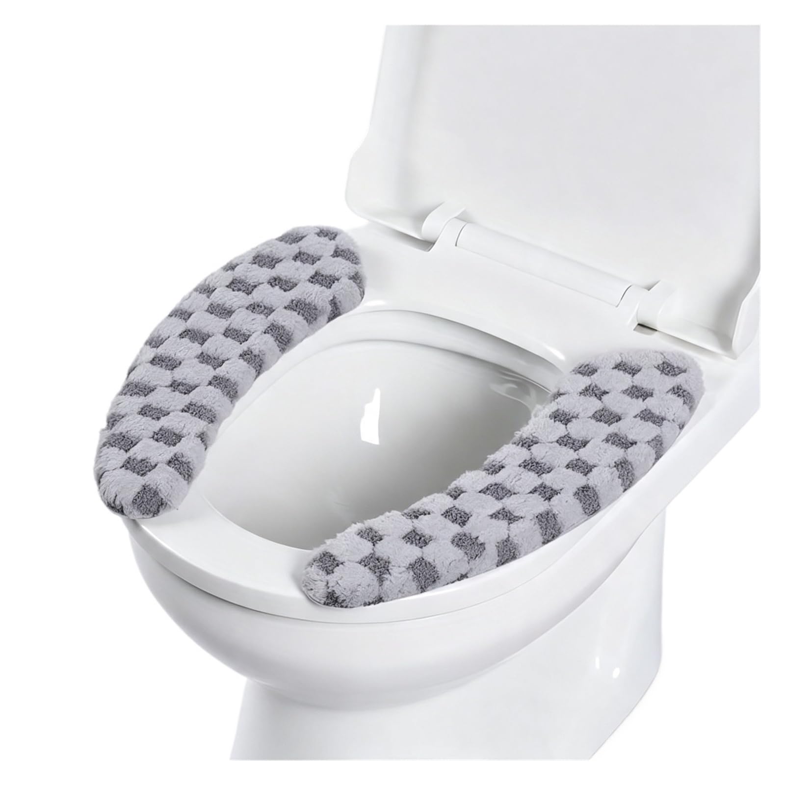 Bisxhvqjzkc Grey Self-Adhesive Warm Toilet Pad