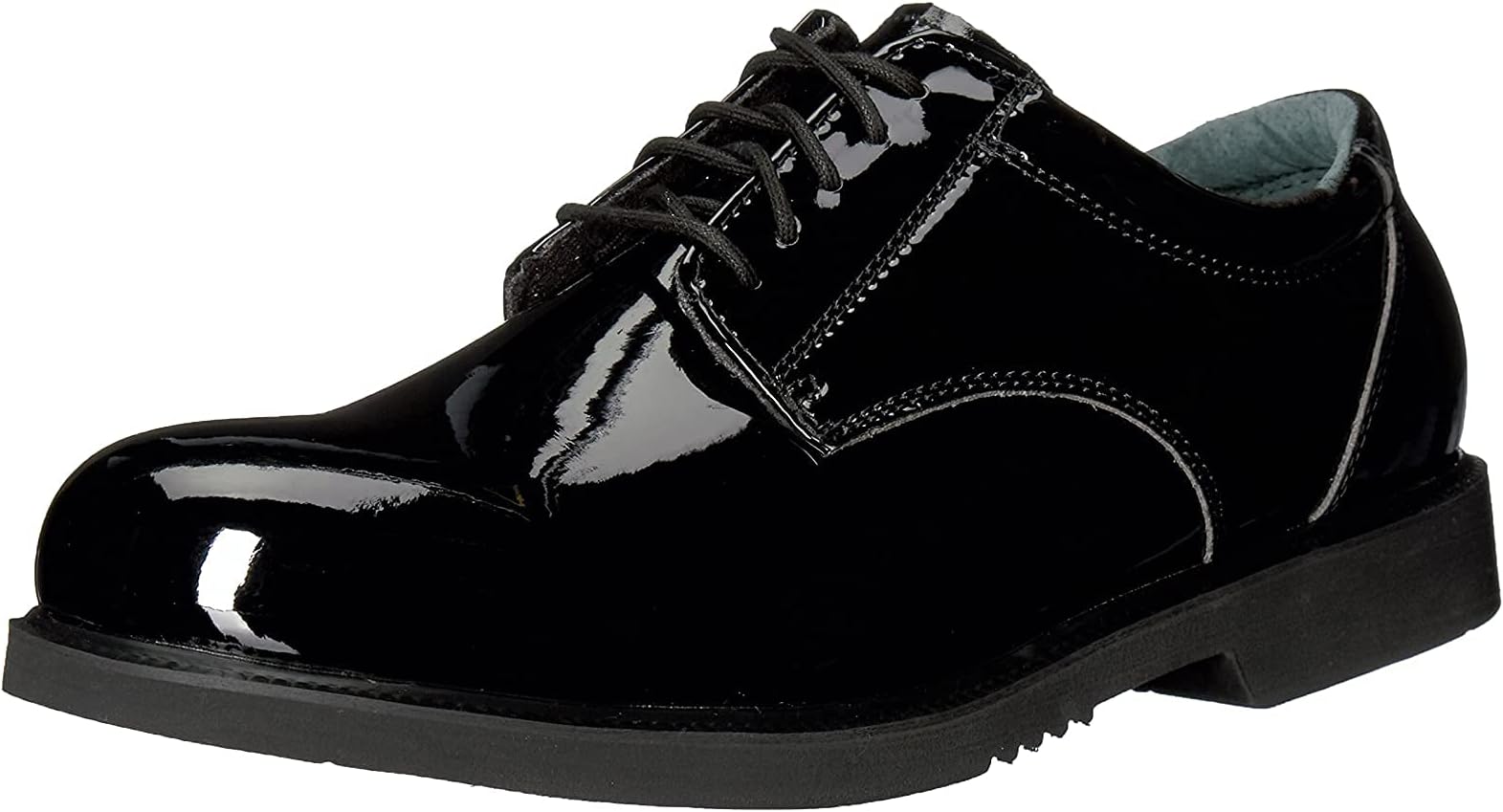 Men's and Women's Black Poromeric Uniform Oxford Dress Shoes