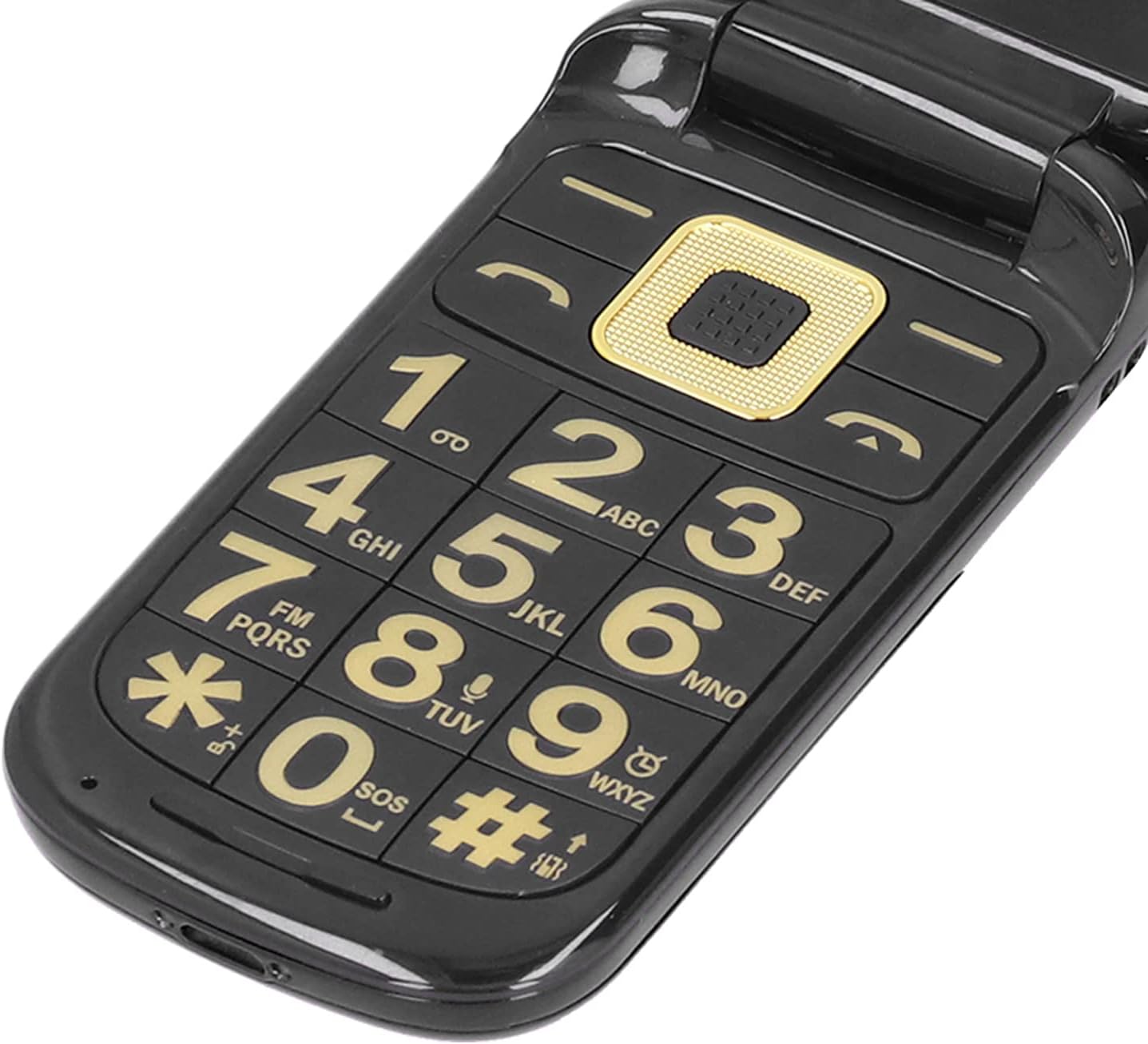 Zunate F138 2G GSM Unlocked Flip Cell Phone, 2.4In Dual Screen Flip Phone Unlocked Basic Cell Phone, Dual SIM Cellphone, 32MB + 32MB, 1200mah (Black)