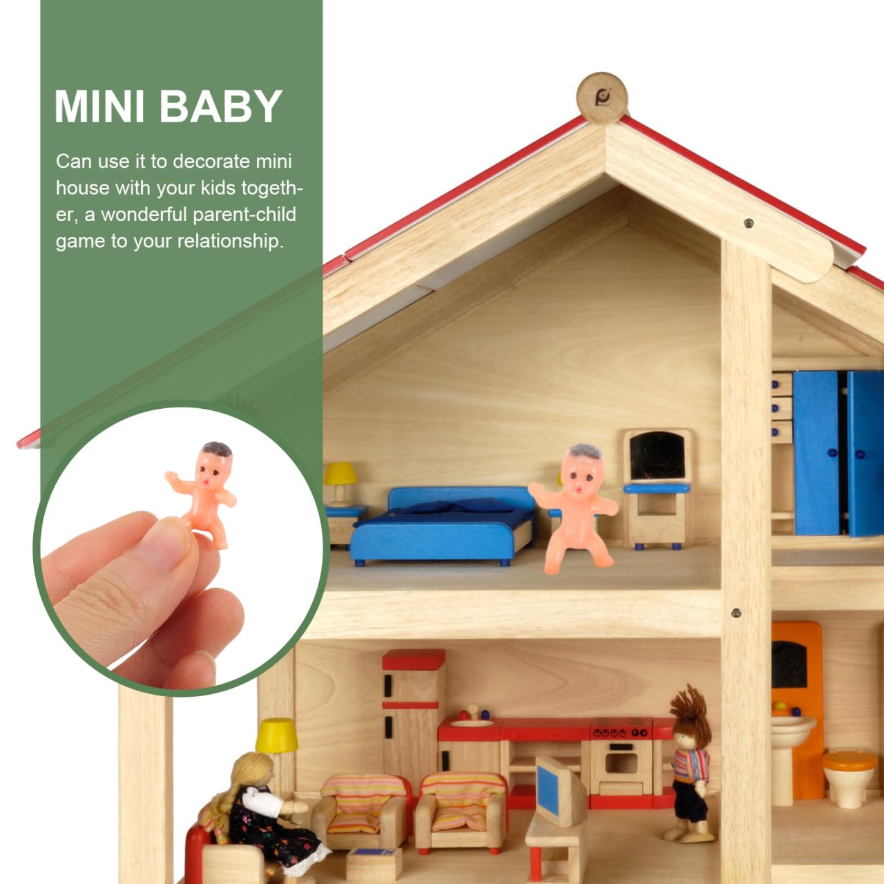 ibasenice 20Pcs Mini Doll Baby Shower Decorations, Small Plastic Baby Toys for Party Favors Cake Toppers - Image 3