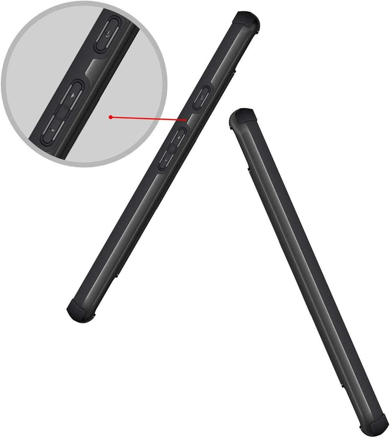 Newseego Compatible with Google Pixel 2 XL Case with Armor Dual Layer 2 in 1 with Extreme Heavy Duty Protection and Finger Ring Holder Kickstand Fit Magnetic Car Mount for Google Pixel 2 XL-Black