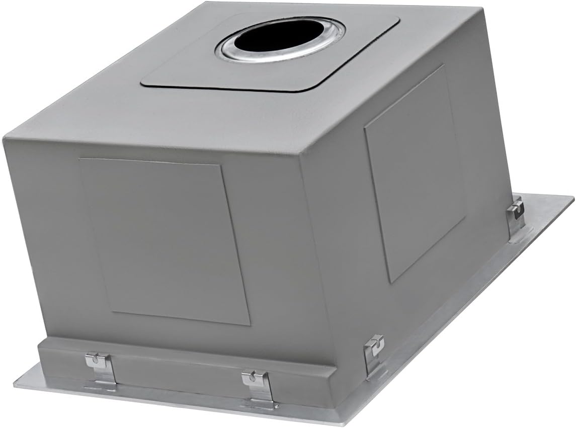 Ruvati Outdoor BBQ Workstation Sink 15 x 20 inch Topmount Marine Grade T-316 Stainless Steel RV Boat Tiny Home - RVQ5210