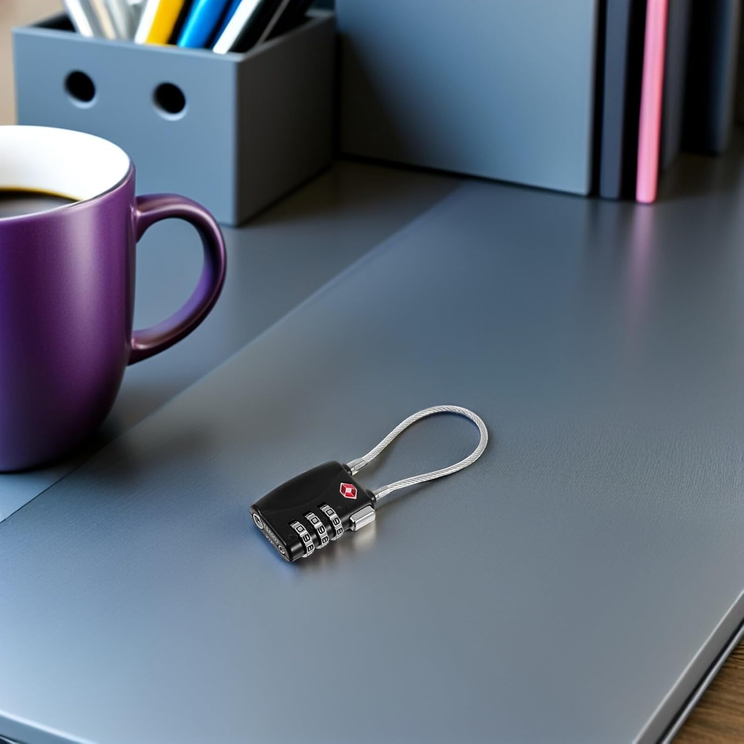 Alipis Mini Combination Padlocks for Luggage and Gym Lockers, 5pcs Black Portable Password Padlocks, Compact Travel Security Locks for Suitcases and Backpacks