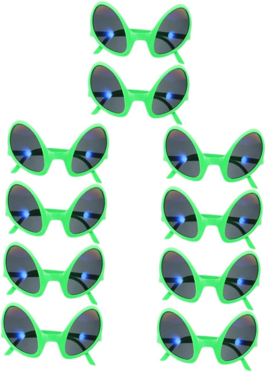 MERRYHAPY 10pcs Glasses Funny Sunglasses for Cosplay Parties Creative Costume Eyewear for Halloween and Festivals Material Accessories