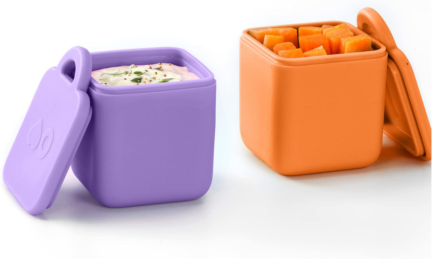 OmieBox (2 pack) Leakproof Dips Containers To Go, Salad Dressing
