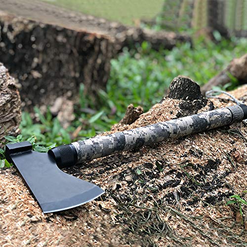 IUNIO Camping Axe MultiTool Hatchet Survival Kit Folding Portable Tactical Tomahawk Camp Ax